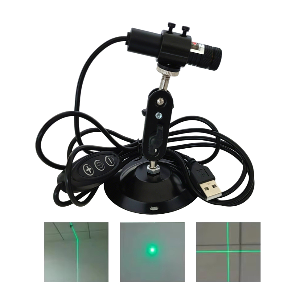 Industrial Laser Pointer - USB 그린 도트/라인/크로스 50mW 100mW 200mW