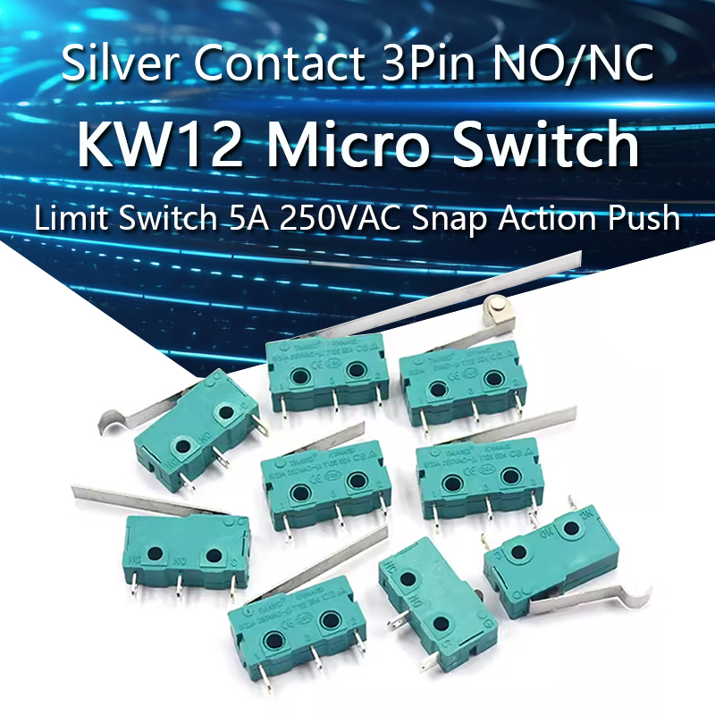 Limit Switch Cnc - 5 개/몫 실버 접촉 KW12 마이크로