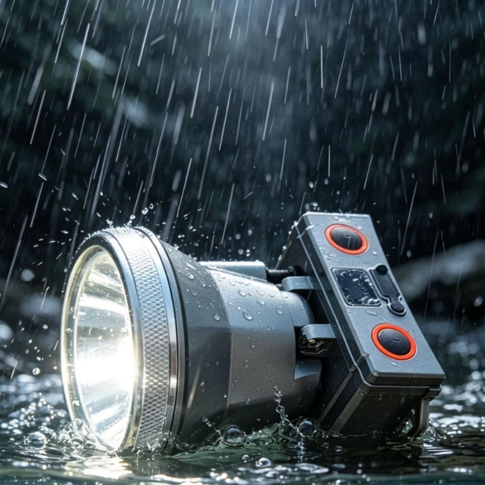 Industrial Laser Light - 고성능 LED 레이저 헤드램프 충전식 전술