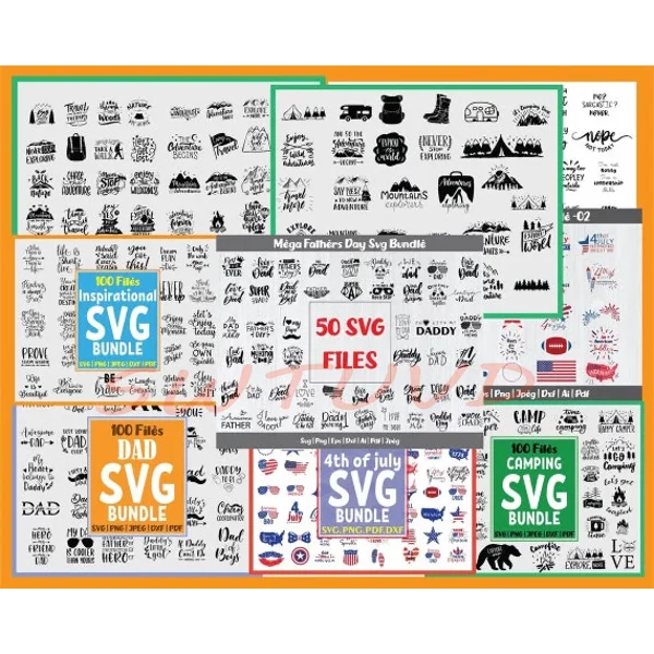 10200 메가 대규모 SVG 파일 Cricut 번들  - Laser Engraving Software 리뷰 및 가격