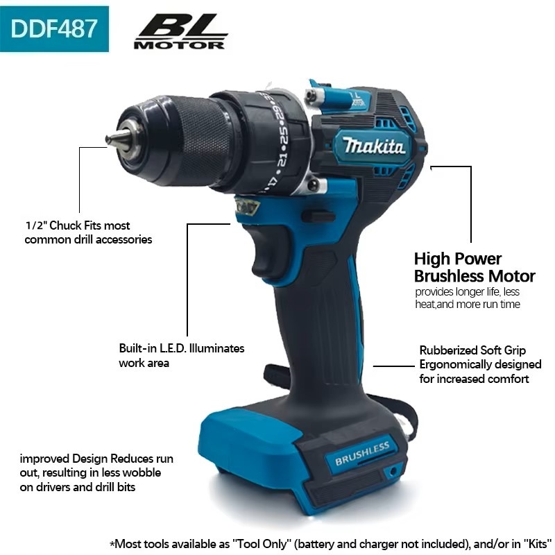 마키타 18V LXT ®   리튬이온 DDF487 13 - Makita Drill Ddf484 리뷰 및 가격