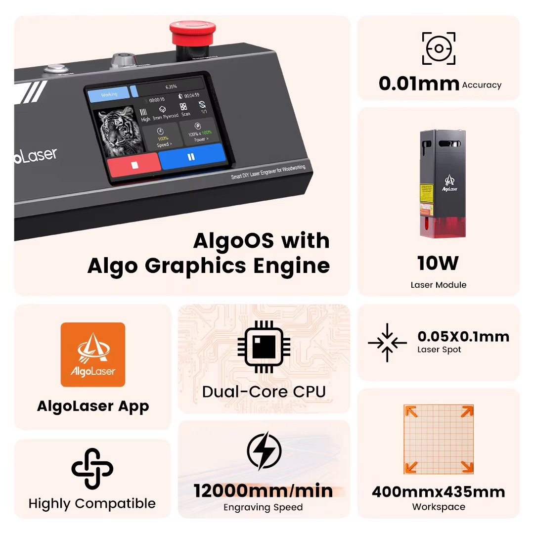 알골레이저 DIY 테이블 40*43cm CNC 레이저  - Industrial Laser Cutting Machines 리뷰 및 가격