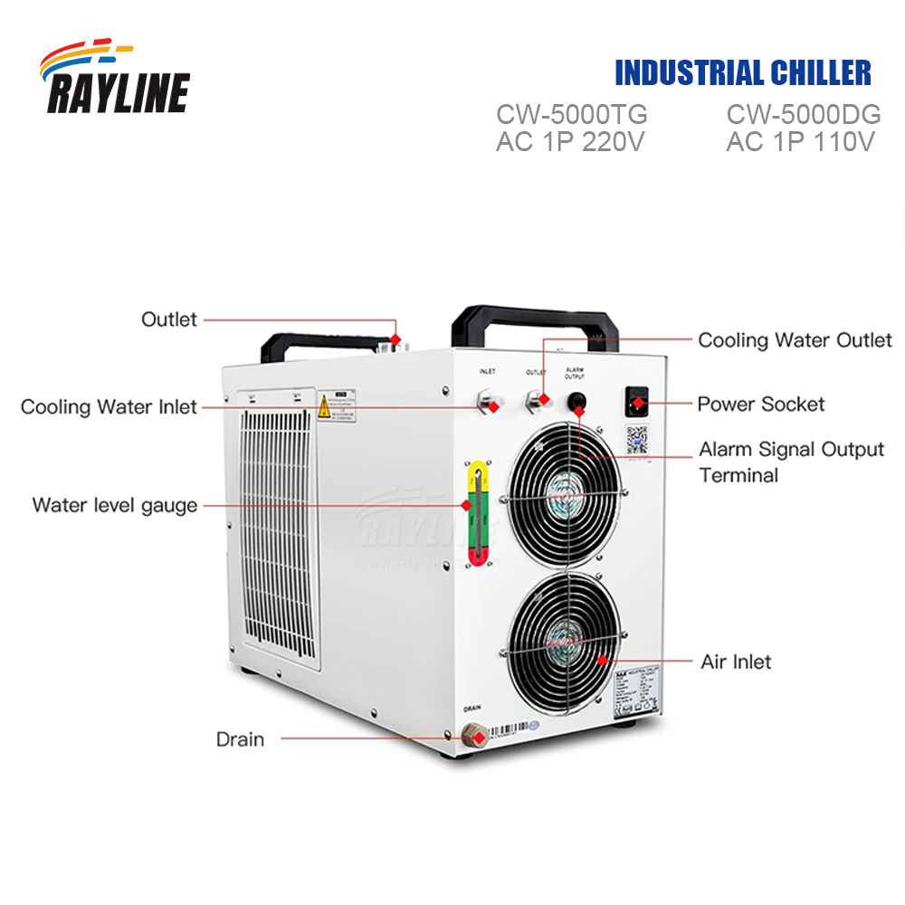 S&A CW5000 산업용 냉각기, CO2 레이저 조각 - Industrial Laser Cutting Machines 리뷰 및 가격