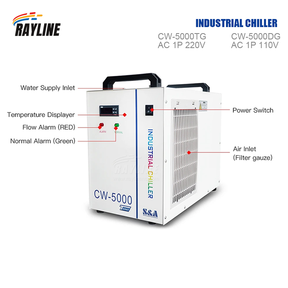 S&A CW5000 산업용 냉각기, CO2 레이저 조각 - Industrial Laser Cutting Machines 리뷰 및 가격