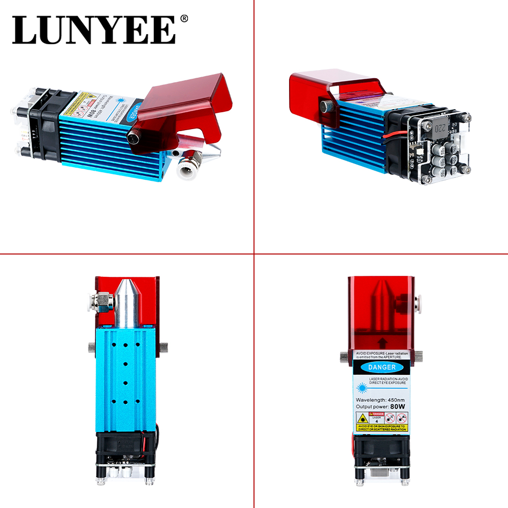LUNYEE 레이저 모듈 80W 40W 에어 어시스트  - Laser Engraving Software 리뷰 및 가격