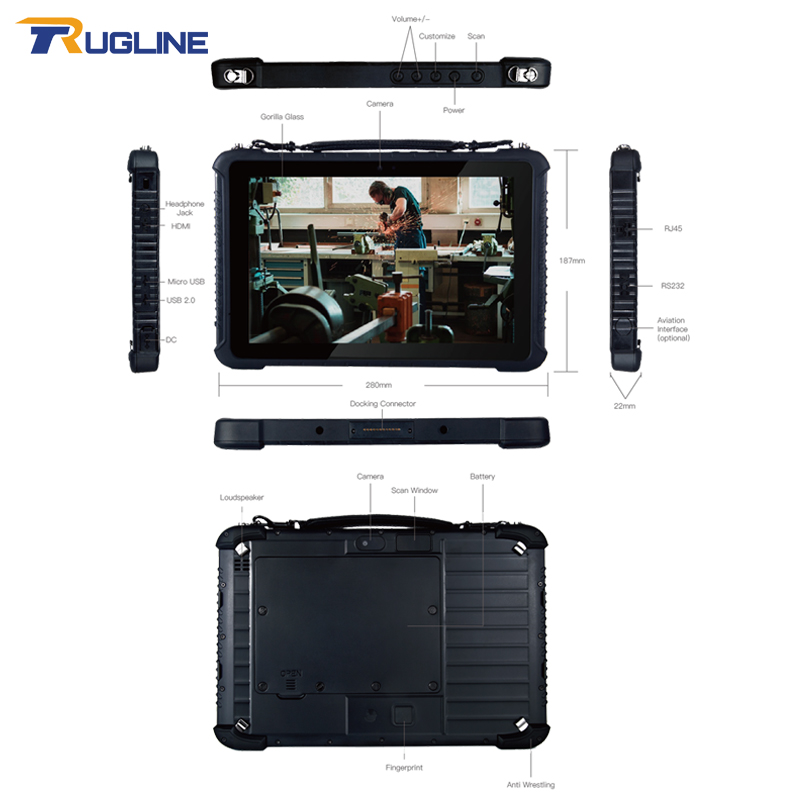RUGLINE 견고한 방수 충격 방지 산업용 태블릿 패 - Industrial Laser Scanner 리뷰 및 가격