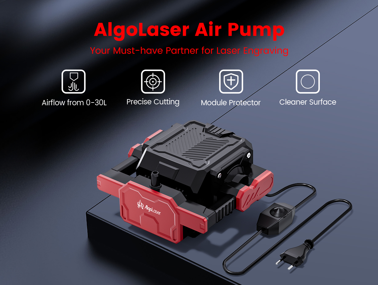 AlgoLaser 조정 가능한 에어 어시스트 펌프 키트 - Laser Engraving Software 리뷰 및 가격