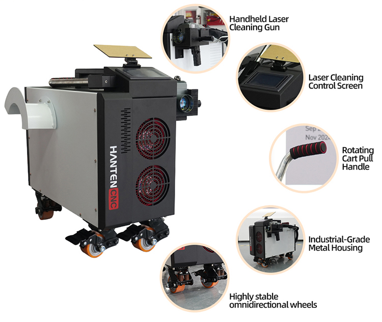 펄스 레이저 클리너 500W 공냉식 휴대용 오일 페인트 - Industrial Laser Cleaner 리뷰 및 가격