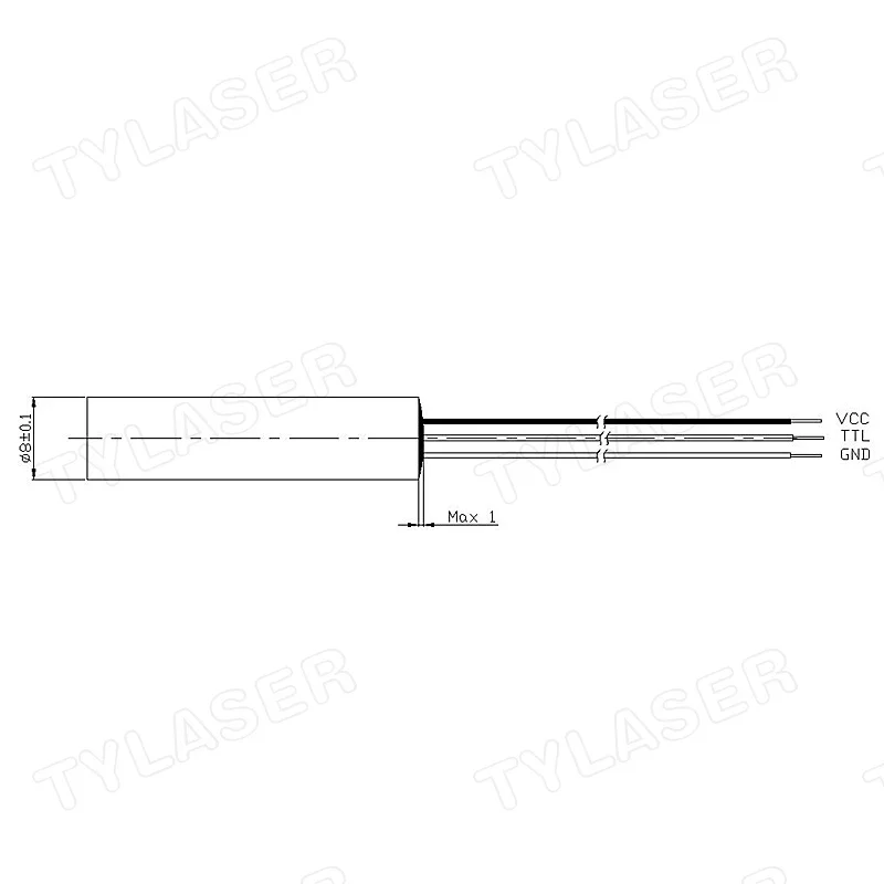 외부 TTL 8mm 635nm 레드 도트 1mW 5mW - Industrial Grade Laser Pointer 리뷰 및 가격